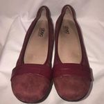 Abeo BIO System Tessa Wine Burgundy Suede Flats 8.5 Comfort Shoes Photo 1
