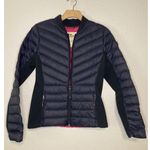 Hollister Size S Womens Navy Blue Full Zip Duck Down Puffer Jacket Ribbed Photo 0