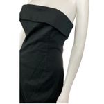 Entro  Black Strapless Midi Dress Cotton‎ Blend Bodycon Cocktail Party Women's M Photo 3