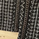 Antonio Melani Black White Tweed Blazer Jacket with Chain Detail Size 4 Photo 4