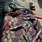 Just Cruising Multicolor Hawaiian Print Midi Tank Dress Spaghetti Strap Freesize Black Size undefined Photo 12