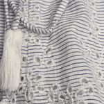 Solitaire Light Blue Eyelet Cotton Lined Elastic Waist Shorts S Photo 7