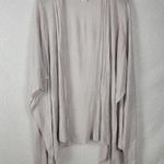 Artisan NY Womens Organic Linen Poncho One Size Gray Lightweight Shrug Cardigan Photo 3