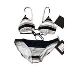 Norma Kamali New.  striped bikini. Retails $240. Small Photo 7