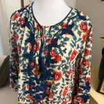 Roller Rabbit Embroidered Tassel Maxi Kurta Kaftan Dress Size Medium Cotton Photo 1