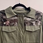 Madden Girl Madden NYC Olive Green with Sequin Trim Utility jacket - Medium Photo 11