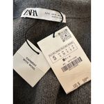 ZARA Preppy Gray Zip-up Mini Dress Size Small NWT Photo 6