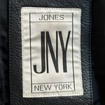 Jones New York Oversized Black Leather Blazer  Photo 4