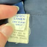 Ralph Lauren  Black Label Vintage Blue Linen Blazer Jacket Womens 8 Photo 11