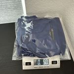 Armani Exchange  Blue 3/4 Sleeve Sheer Tunic Top Women's Size Medium FLAW Photo 11