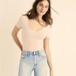 Madewell 2* NWT Chic  Scoop Neck Short Sleeve Bodysuit LOTS‎ - M slim fit like S Photo 2