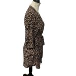 Rene Rofe Womens Leopard Print Bathrobe Robe Medium Tan Photo 2