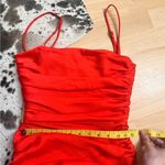 Nookie Cooper Mini Dress Tangerine Orange Ruffle Size XS Photo 7