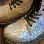 Dr. Martens  1460 Boots Women’s size 5 Silver Metallic Reflective Zip Comb… Photo 4