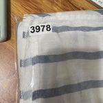 Gigi Moda Women Linen Striped Tunic Top One Size Blue White Coastal Resort Beach Size L Photo 5