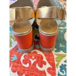 Free People  Kate Rose Gold Platform Wedge Disco Sandals Size: EU 39 US 8 Photo 5