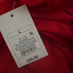 Auden Red Women's Rhinestone Lingerie Bodysuit Photo 9