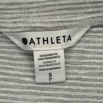 Athleta  V-Neck T-Shirt Striped Short‎ Sleeve Casual Top Athleisure Small Photo 3