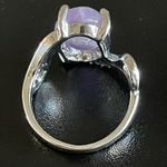 Amethyst Natural purple S925 silver woman ring size 7 Photo 3