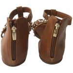 Vince Camuto  Girls Abree Cognac Cage Beaded Strappy Sandals Shoes 5M Photo 2