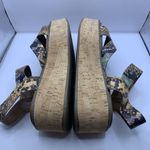 Franco Sarto  Women's Ozio Sandal size 7.5M platform slingback snake print D19 Photo 6