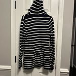 Saint Tropez West  Cotton Hoodie Navy & Cream Strips Size M. Heavy. Warm. Causal Photo 4