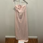 After Six  Strapless Notch-Neck Crepe A-Line Dress With Rhinestone Bows‎ Size 16 Photo 8