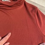 Madison & Berkeley Burnt Orange Cowl Neck Long Sleeve Tunic Top- Size Medium Photo 7