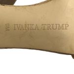 Ivanka Trump  Beige Tan Open Toe Ankle Strap Buckle Block High Heels Sandals 9M Photo 5