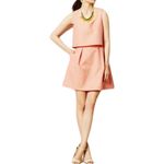 ERIN Erin Fetherston for Anthropologie Coral Cropped Look Tiered Dress size 6 Orange Photo 1