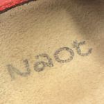 Naot Womens Dynasty Wedge Kiss Red Leather Sandal Size 39EU/8US Photo 4