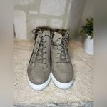 Pop taupe “impressive” faux fur trim booties sz 11 Photo 2