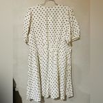 A New Day  Black and White Puff Sleeve Mini Wrap Dress 2X Photo 12