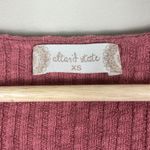 Altar'd State Bodysuit Womens XS Mauve Pink Ribbed Ruffle Long Sleeve Coquette Photo 3