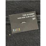 Rails Black High Rise The Sunset Slim Flare Jeans Size 30 $198.00 (New) Photo 3