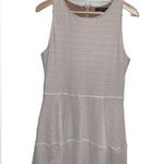 BCBG MaxAzria Cassandra Fit Flare Dress Size Large White Eyelet Sleeveless GUC Photo 3