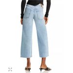 Rag and Bone  Andi Distressed High Rise Wide Leg Jeans Size 33 Malvern Photo 12