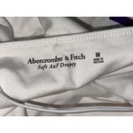 Abercrombie & Fitch NEW  Soft AF Drapey White Sleeveless Tank Bodysuit Top Size M Photo 2