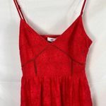 Nsr  lace mini dress red size medium Photo 3