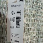 Madewell NWT  Strapless Light Green Dress Photo 6