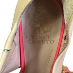 Vince Camuto  Canaday Heels Womens 8 Hot Pink Beige Cork Peep Toe Stiletto Retro Photo 11