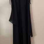 Amanda Smith asymmetrical evening dress black 8 dressy cocktail sleeveless Photo 4