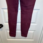 Nine West  Jeans Maroon Pull On Skinny Jeans size 4 Photo 8
