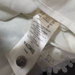 Maeve  by ANTHROPOLOGIE Ivory 3D Design Floral Top Photo 9