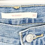 Levi's LEVI’S ‘94 Baggy 100% Cotton Light Wash Ripped High Rise Jeans, Size 30 Photo 2