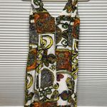 Platinum Dorothy Schoelen Vintage Colorful
Abstract Print Rayon Tank Mini Dress Orange Size 2 Photo 4