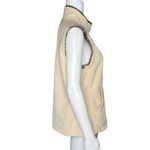 Telluride Vest Womens Large Cream Full‎ Zip Quilted Neutral Cabincore Gorpcore Gray Photo 2