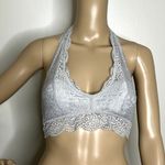 Aerie  Gray Lace Halter Bralette Photo 0