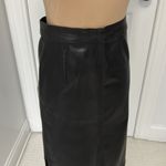J Brand J. Brand Black Coated Stretch Pencil Skirt Photo 2