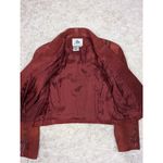 Vintage Pia Rucci Suede Beaded Embellished Maroon Skirt Suit Brown Photo 8